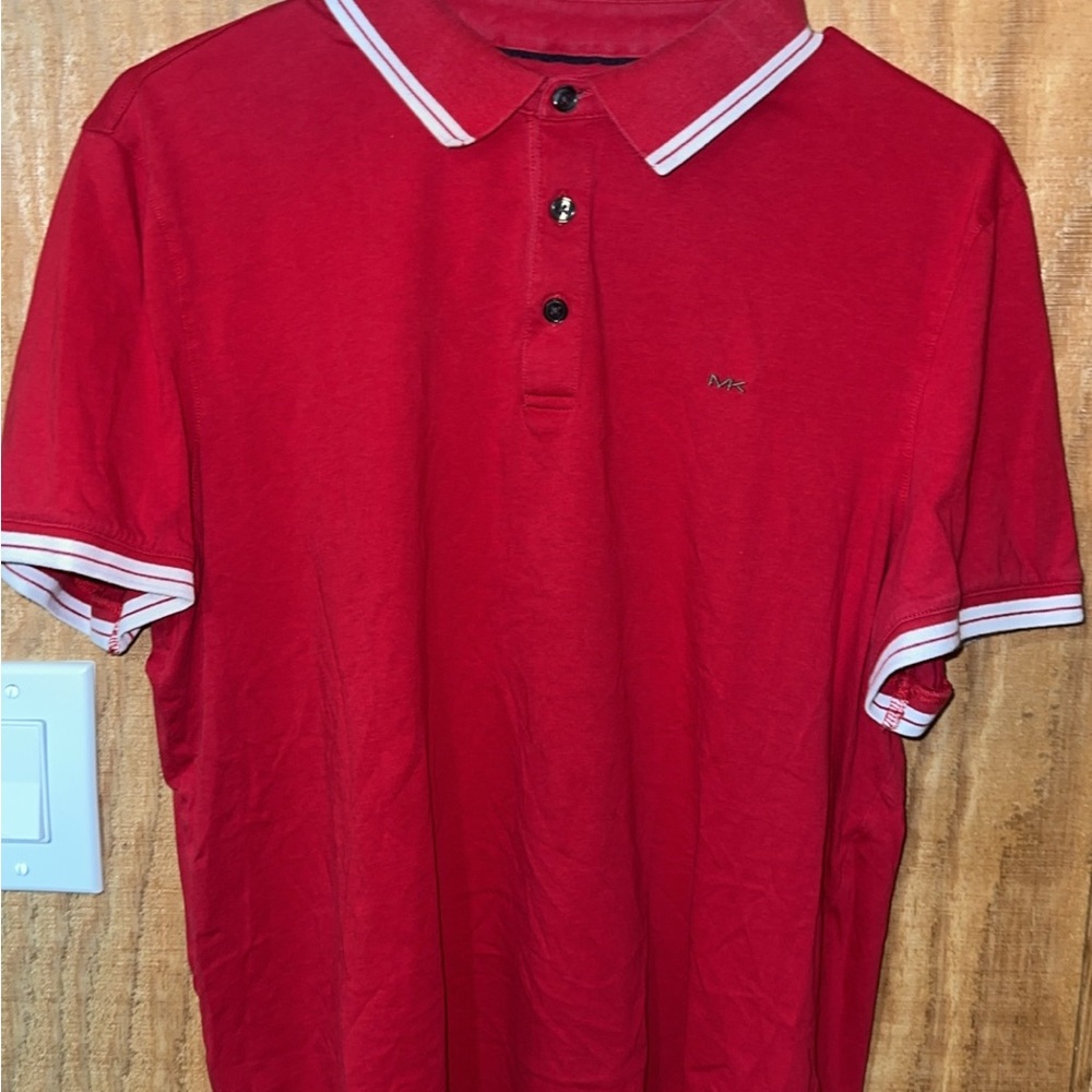 Michael Kors Vibrant Red Polo Shirt